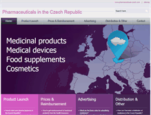 Tablet Screenshot of pharmaceuticals-czech.com